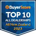 Buyerscore Award Top 10 Dealership In New Zealand 2023